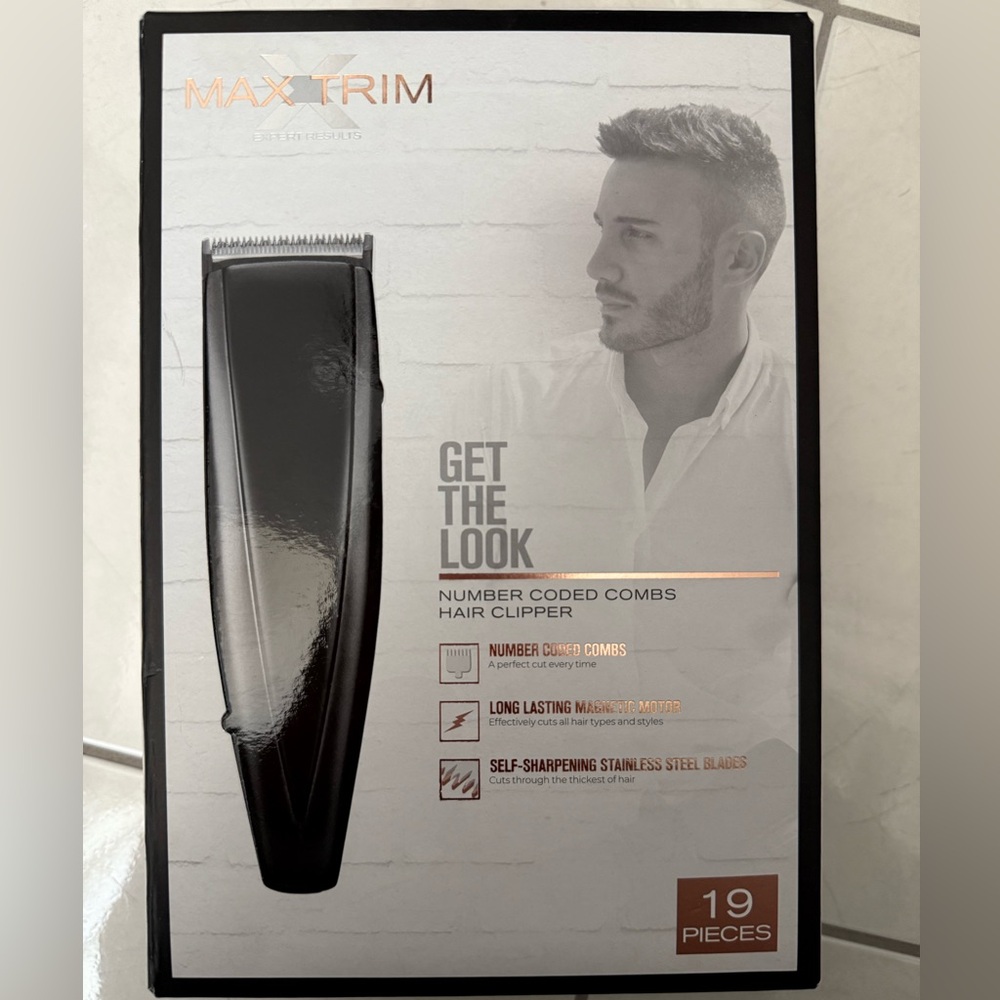 CONAIR Max Trim Black Hair Clipper 19 pc set BRAND NEW